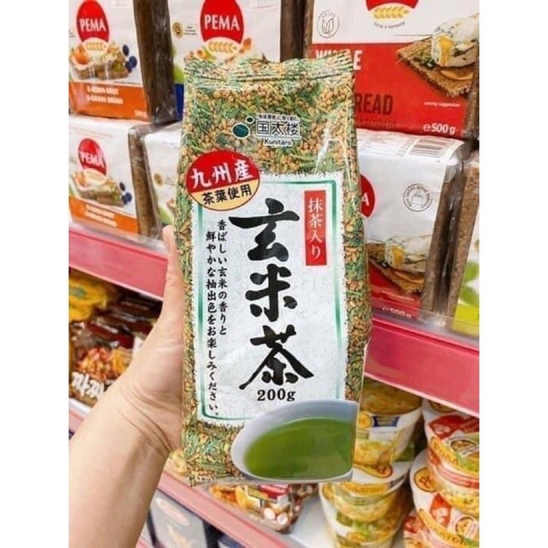 Trà Xanh Gạo Lứt Rang Nhật Bản Kunitaro Gói 200g