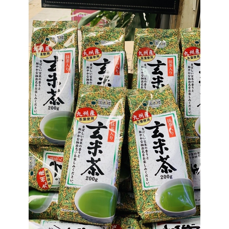 Trà Xanh Gạo Lứt Rang Nhật Bản Kunitaro Gói 200g