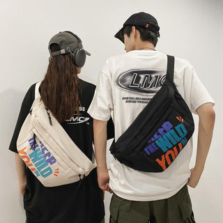 Túi đeo chéo ngực canvas cá tính trẻ trung, túi đeo chéo ngực size to unisex, túi ngực nhiều ngăn phong cách ulzzang