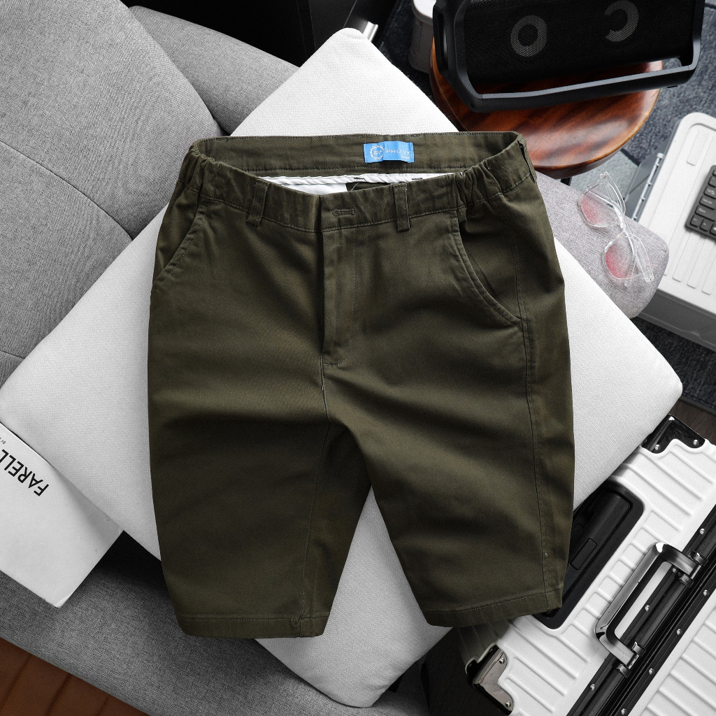 Quần short kaki nam Hàn Quốc chất vải thoáng mát phong cách năng động thoải mái