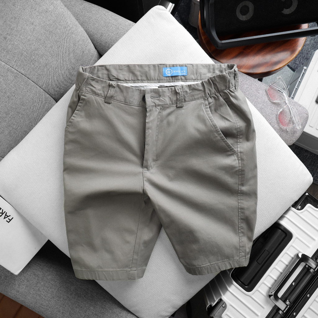 Quần short kaki nam Hàn Quốc chất vải thoáng mát phong cách năng động thoải mái