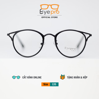 Gọng kính cận nữ lắp sẵn cận mắt kính mèo đổi màu chống ánh sáng xanh - GZ90029 Eyepro