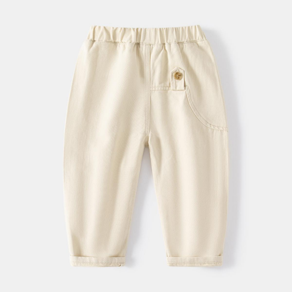 Quần Kaki cho bé trai WELLKIDS WAPYPY quần dài trẻ em quần trắng bé trai chất co giãn nhẹ mẫu mới 2023