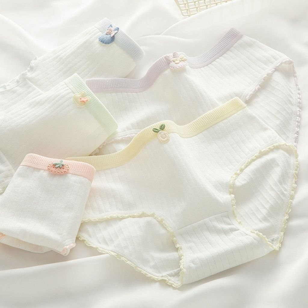 Quần lót nữ cotton cao cấp kháng khuẩn khử mùi thấm hút cực tốt thiết kế họa tiết đẹp và dễ thương DEVARI L0230