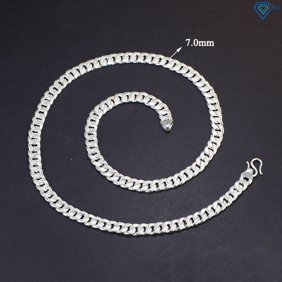 Dây chuyền nam bạc thật mắt xích DCK0025 Trang Sức TNJ