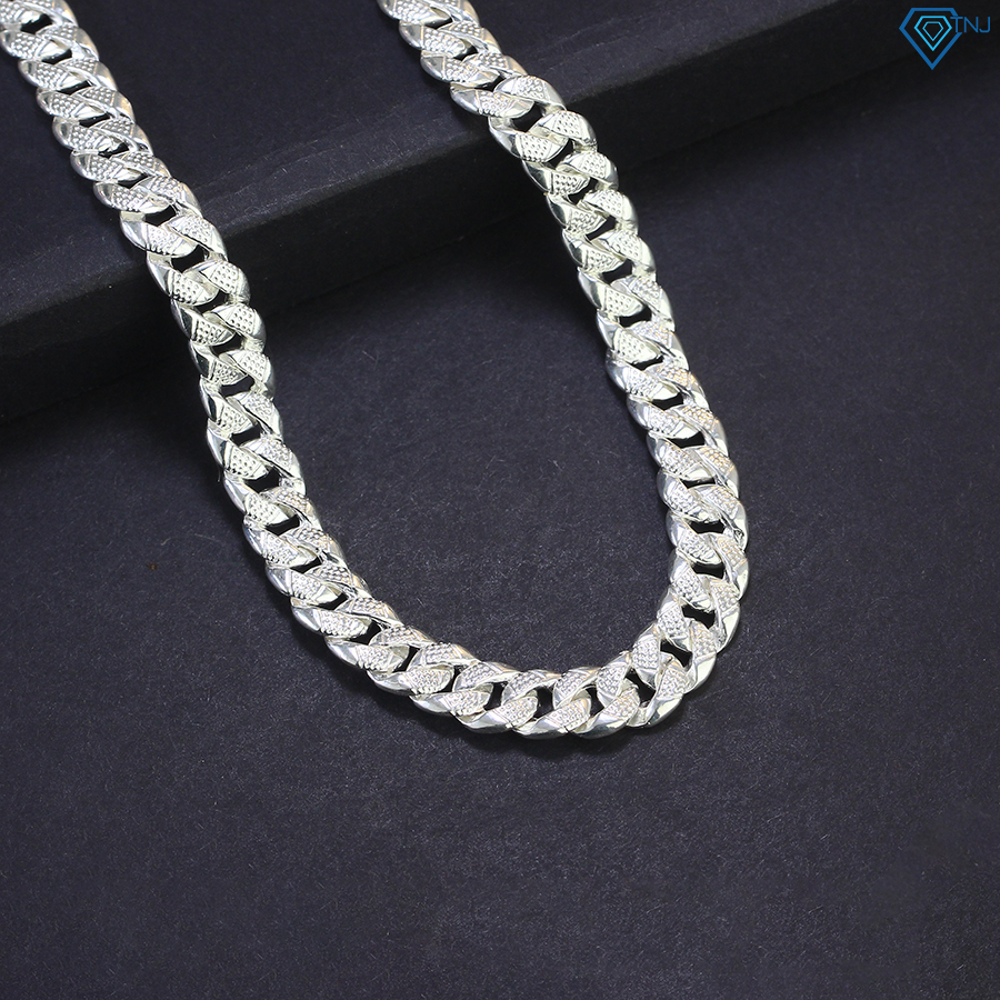 Dây chuyền nam bạc thật mắt xích DCK0025 Trang Sức TNJ