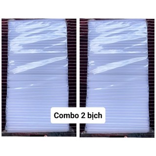 [COMBO 2 BỊCH] ỐNG HÚT PHI 8 TRẮNG TRONG 1 ĐẦU NHỌN (500gr/bịch)