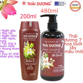 Dầu gội thái dương 7 hoa bưởi tây 500ml mẫu mới tiết kiệm hơn