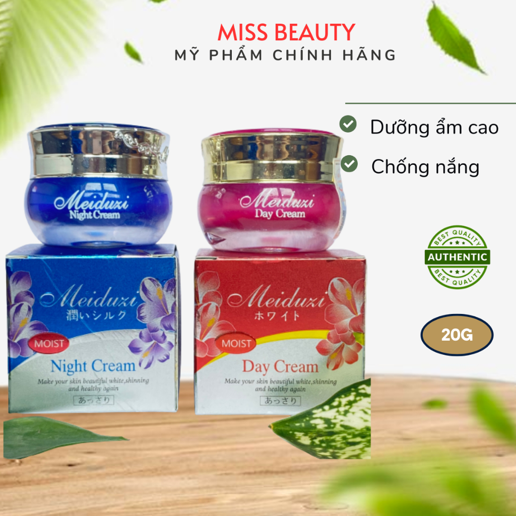 Kem dưỡng trắng da mờ nám ngày đêm Meiduzi Nhật Bản 20g