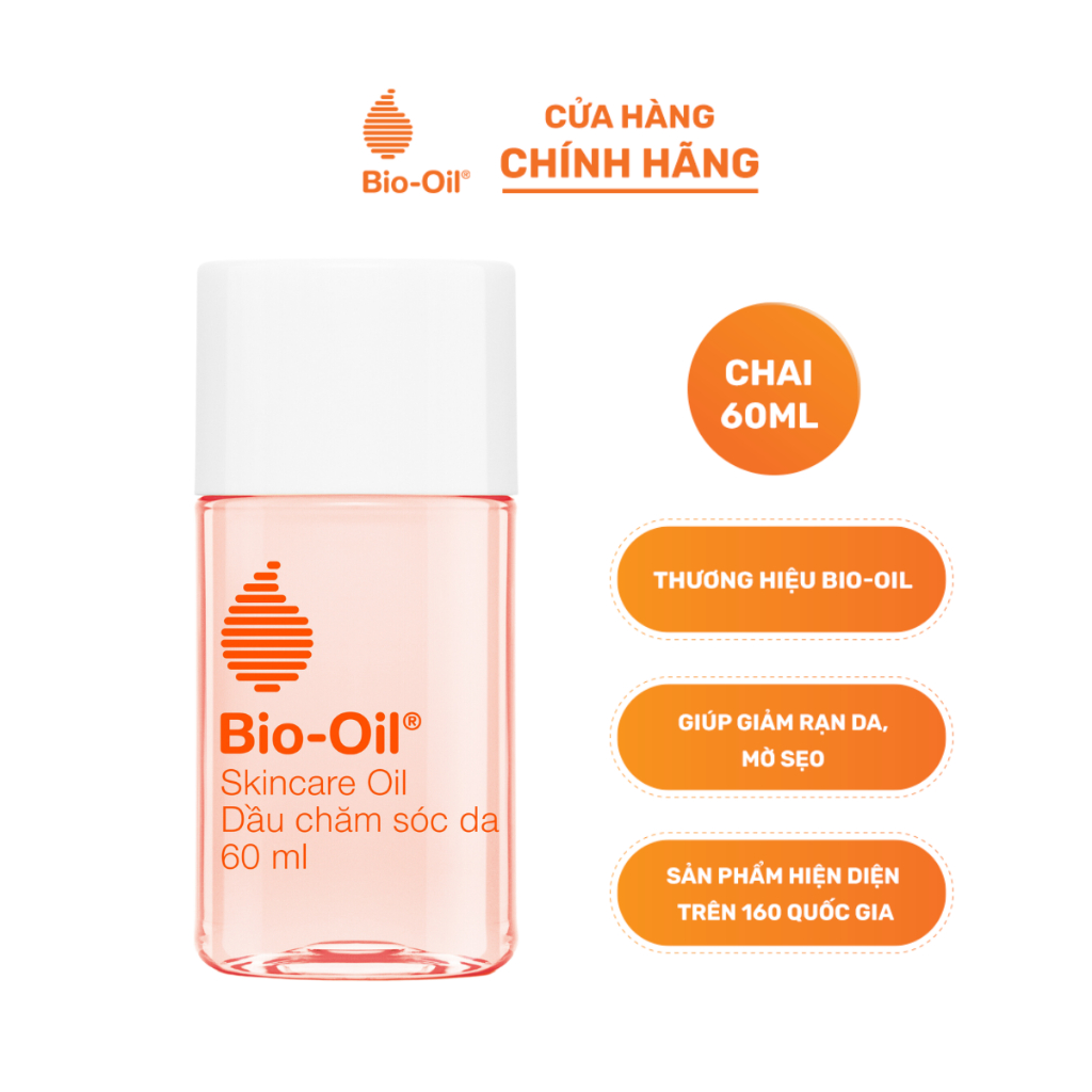 Dầu chăm sóc da giúp cải thiện rạn da, mờ sẹo và đều màu da - BIO-OIL SKINCARE OIL (chai 60ml)