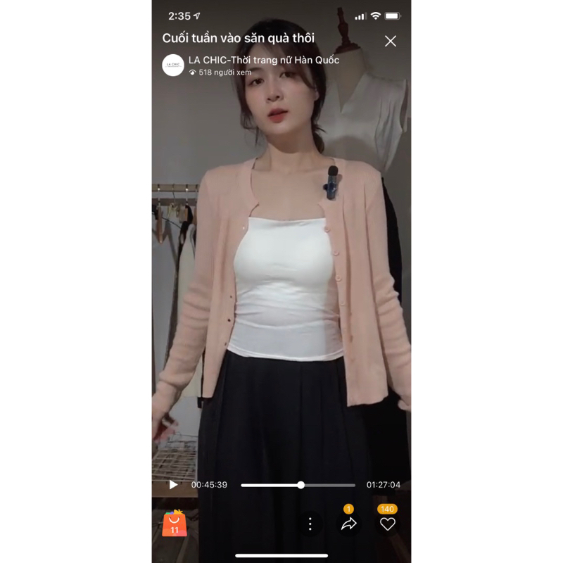 Áo cadigan len mỏng,áo len thu đông LA CHIC