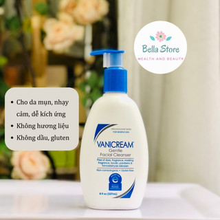 Sữa rửa mặt cho da mụn nặng, nhạy cảm, bong tróc Vanicream Gentle Facial Cleanser