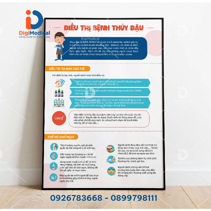 Bộ Tranh Nhi Khoa 2 - Decal cán bóng đẹp