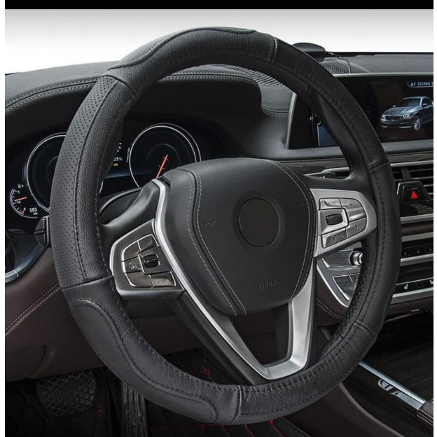 Bọc vô lăng tay lái ô tô xe hơi DA BÒ THẬT cao cấp dành cho xe 4 chỗ 5 chỗ 7 chỗ