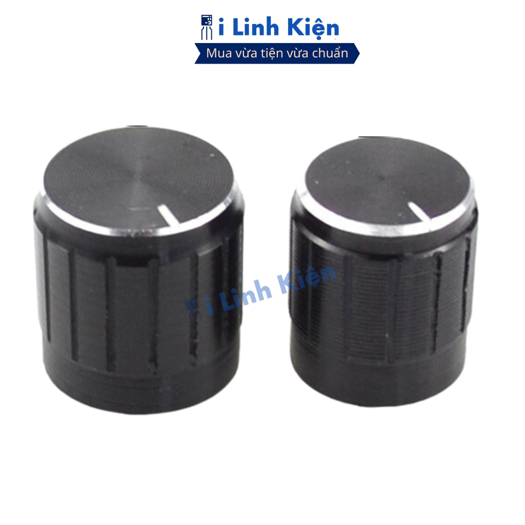Núm chiết áp nhôm WH148 màu đen 15x17mm đảm bảo chất lượng ilinhkien