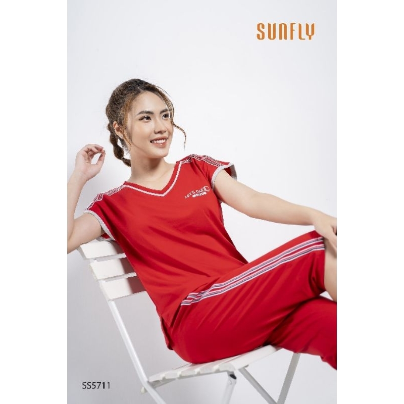 SS 5711 ĐỒ BỘ MẶC NHÀ COTTON TAY CHƯỜM