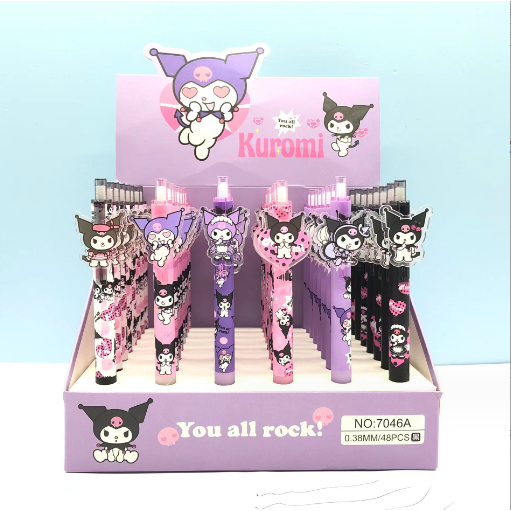 Bút bi bấm sanrio kuromi mica BBB18a bút cute dễ thương