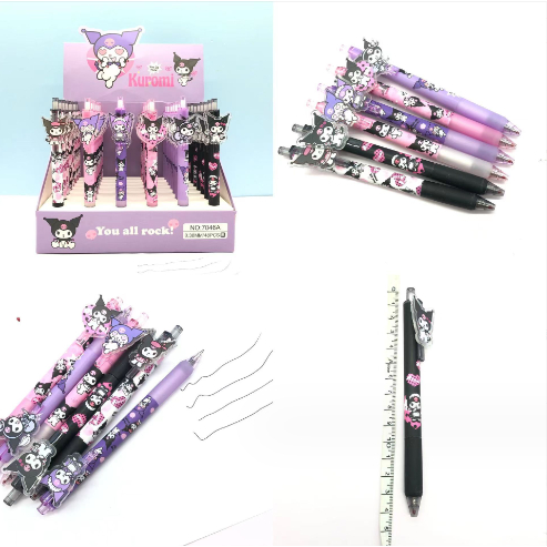 Bút bi bấm sanrio kuromi mica BBB18a bút cute dễ thương