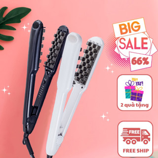  Máy Dập Phồng Dập Xù Chân Tóc Vuông Giúp Tạo Phồng Tạo Xù Tự Nhiên Cho Tóc 5 Mức Nhiệt An Toàn Với Người Sử Dụng 