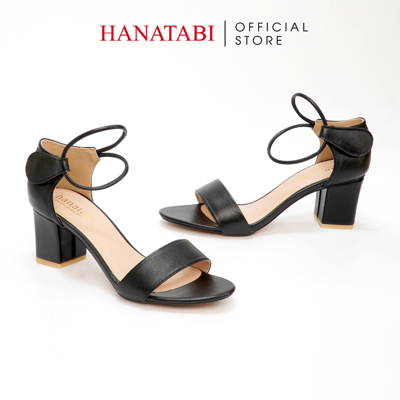 Sandal Nữ Hanatabi Quai Gót Vuông Cao 5cm Hậu Xé Đế TA Cao Cấp Chống Trơn Trượt Mã HNSDX5F894