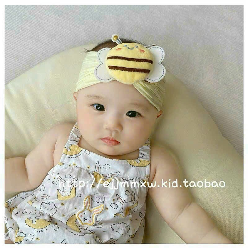 Set turban ong kèm tất hình thú cho bé trai và bé gái từ 0-1 tuổi, set băng đô siêu cute