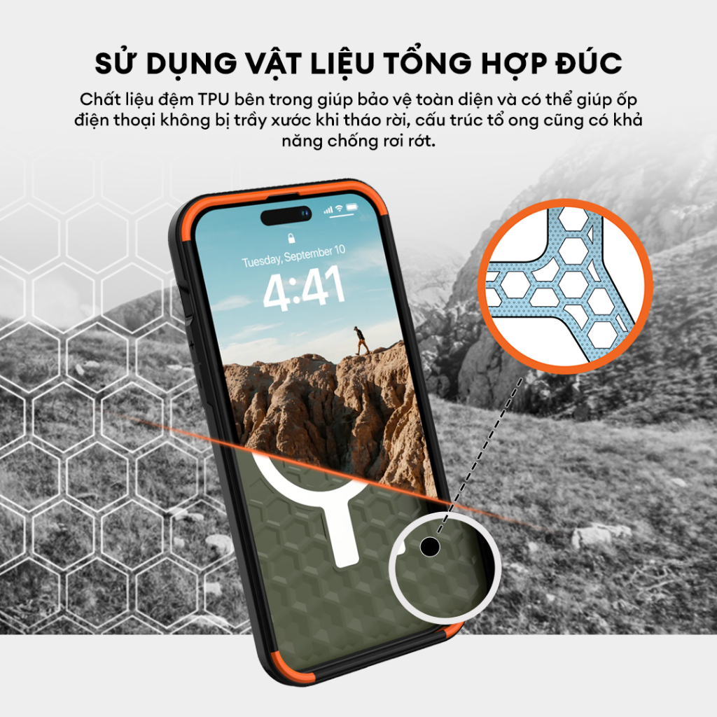 Ốp Lưng UAG CIVILIAN W MAGSAFE Cho iPhone 14 PRO