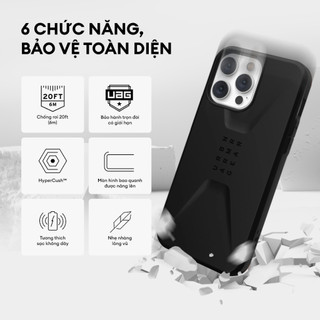 (THANH LÝ) Ốp Lưng UAG CIVILIAN Cho iPhone 14 PRO MAX / 14 Pro / 14 Plus / 14