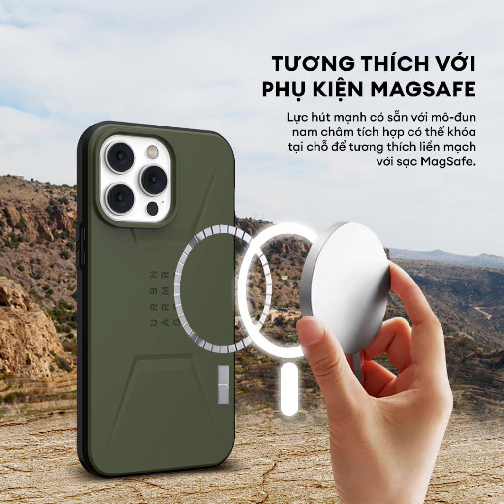 Ốp Lưng UAG CIVILIAN W MAGSAFE Cho iPhone 14 PRO