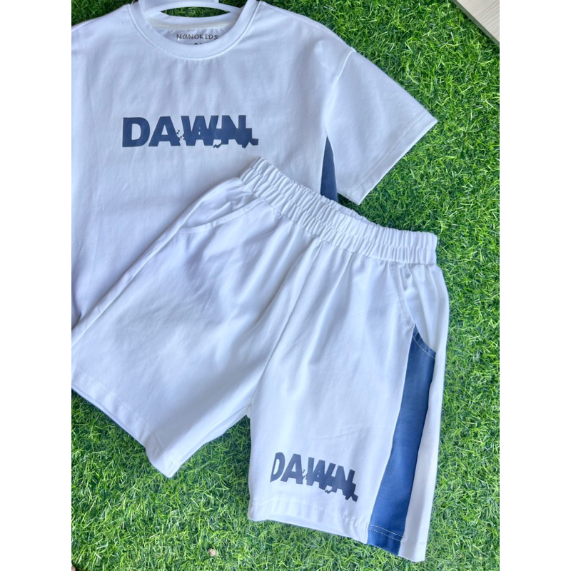 Đồ bộ cotton bé trai tay ngắn Nanokids phong cách size 9-30kg