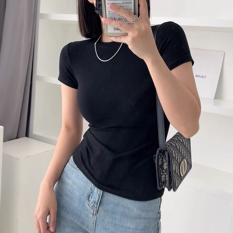 Áo Thun Trơn Đơn Giản, Áo thun body nữ nhiều màu