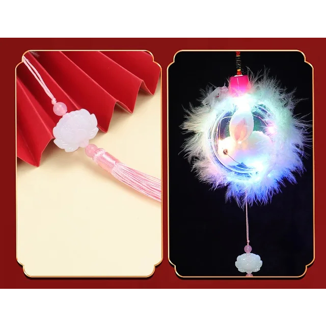 Đèn Lồng Thỏ Ngọc Cầm Tay Có Đèn Led Phát Sáng