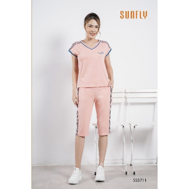 SS 5711 ĐỒ BỘ MẶC NHÀ COTTON TAY CHƯỜM