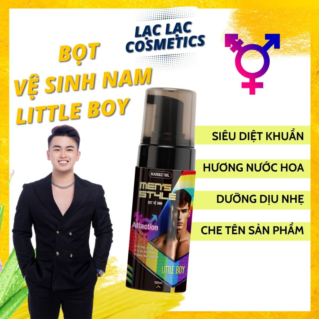 Dung Dịch Vệ Sinh Nam Little Boy Hanseoul Bọt Vệ Sinh Nam Giới Giúp Cân Bằng Độ Ẩm Hương Thơm Quyến Rũ 100ml