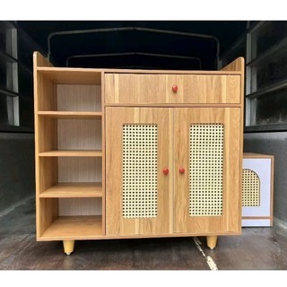Tủ giày dép cánh mây có hộc đựng đồ