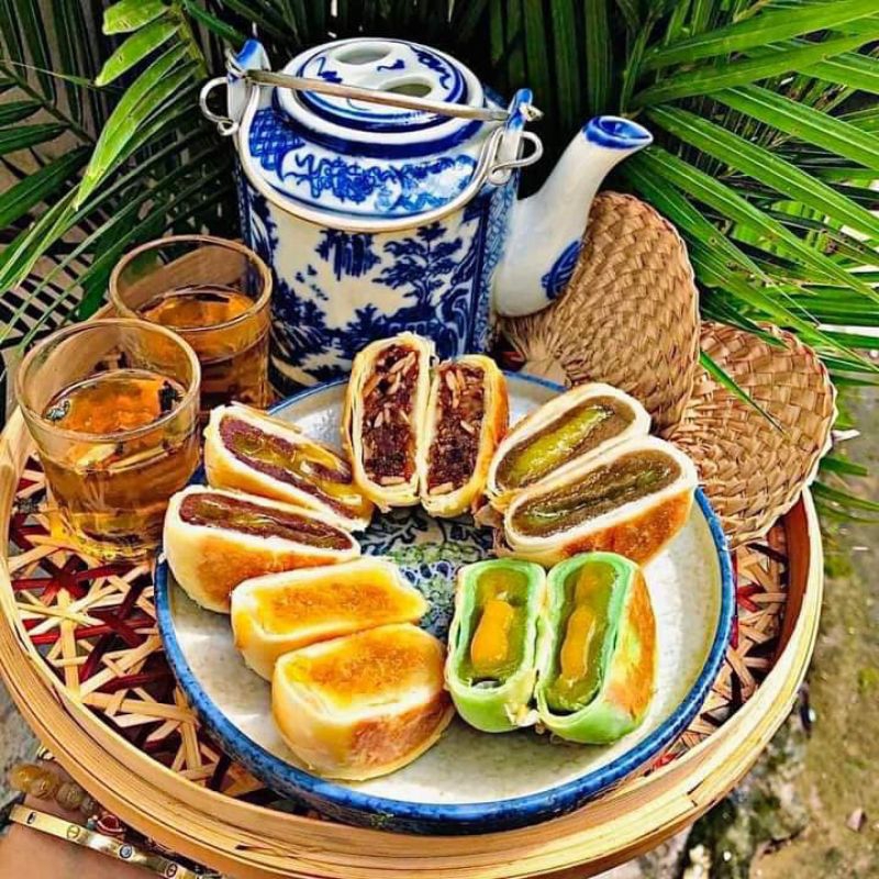 Bánh pía kim sa mini túi quà 500g