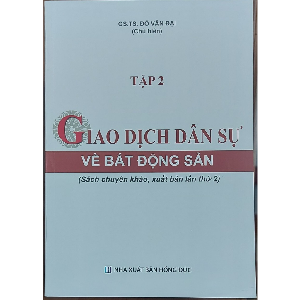 Sách - Giao Dịch Dân Sự Về Bất Động Sản (Bộ 2 tập)