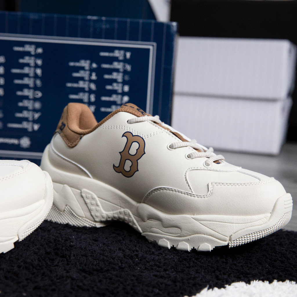 Giày MLB Bigball Chunky Monogram B Gót Nhung Chính Hãng