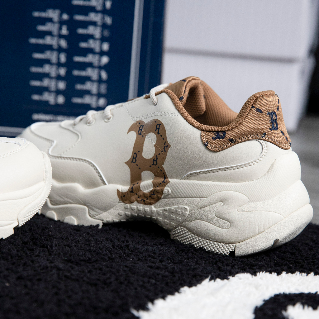 Giày MLB Bigball Chunky Monogram B Gót Nhung Chính Hãng