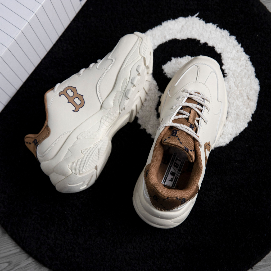 Giày MLB Bigball Chunky Monogram B Gót Nhung Chính Hãng