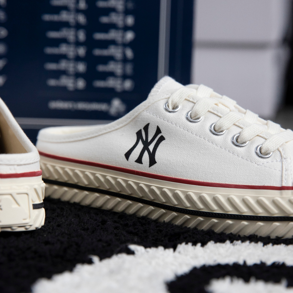 Giày MLB Playball Origin Mule Trắng Chính Hãng