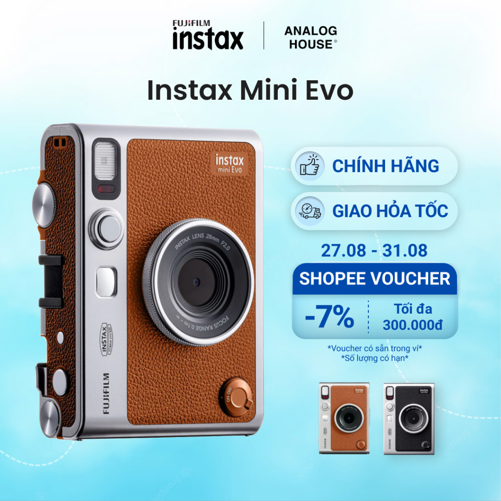 Máy ảnh lấy liền FUJIFILM Instax Mini Evo Hybrid - Hàng chính hãng