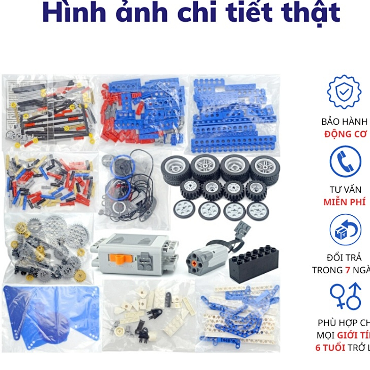 Đồ chơi lắp ráp kĩ sư cơ khí 9686 Có sách In màu Chuẩn format Đan Mạch 396PCS dòng education technic có bảo hành