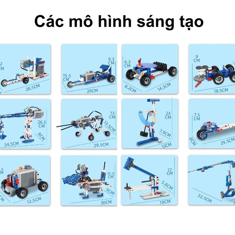 Đồ chơi lắp ráp kĩ sư cơ khí 9686 Có sách In màu Chuẩn format Đan Mạch 396PCS dòng education technic có bảo hành