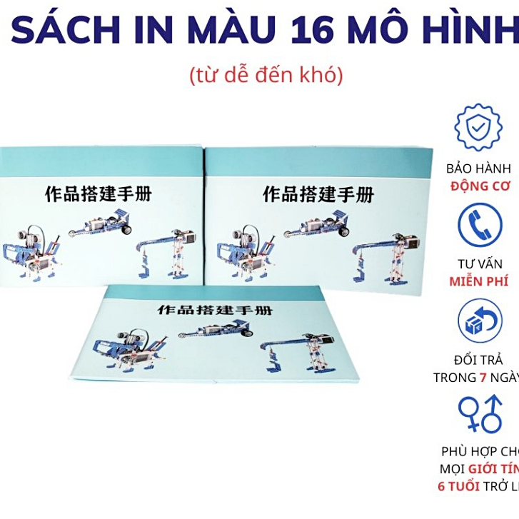 Đồ chơi lắp ráp kĩ sư cơ khí 9686 Có sách In màu Chuẩn format Đan Mạch 396PCS dòng education technic có bảo hành