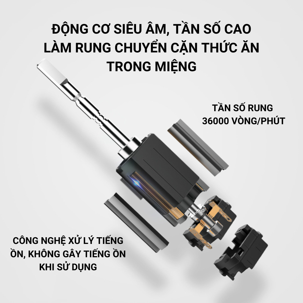 Bàn chải điện màn hình LCD P1 đa năng chống nước thông minh IPX7 chăm sóc nướu, sạch sâu, không gây tiếng ồn