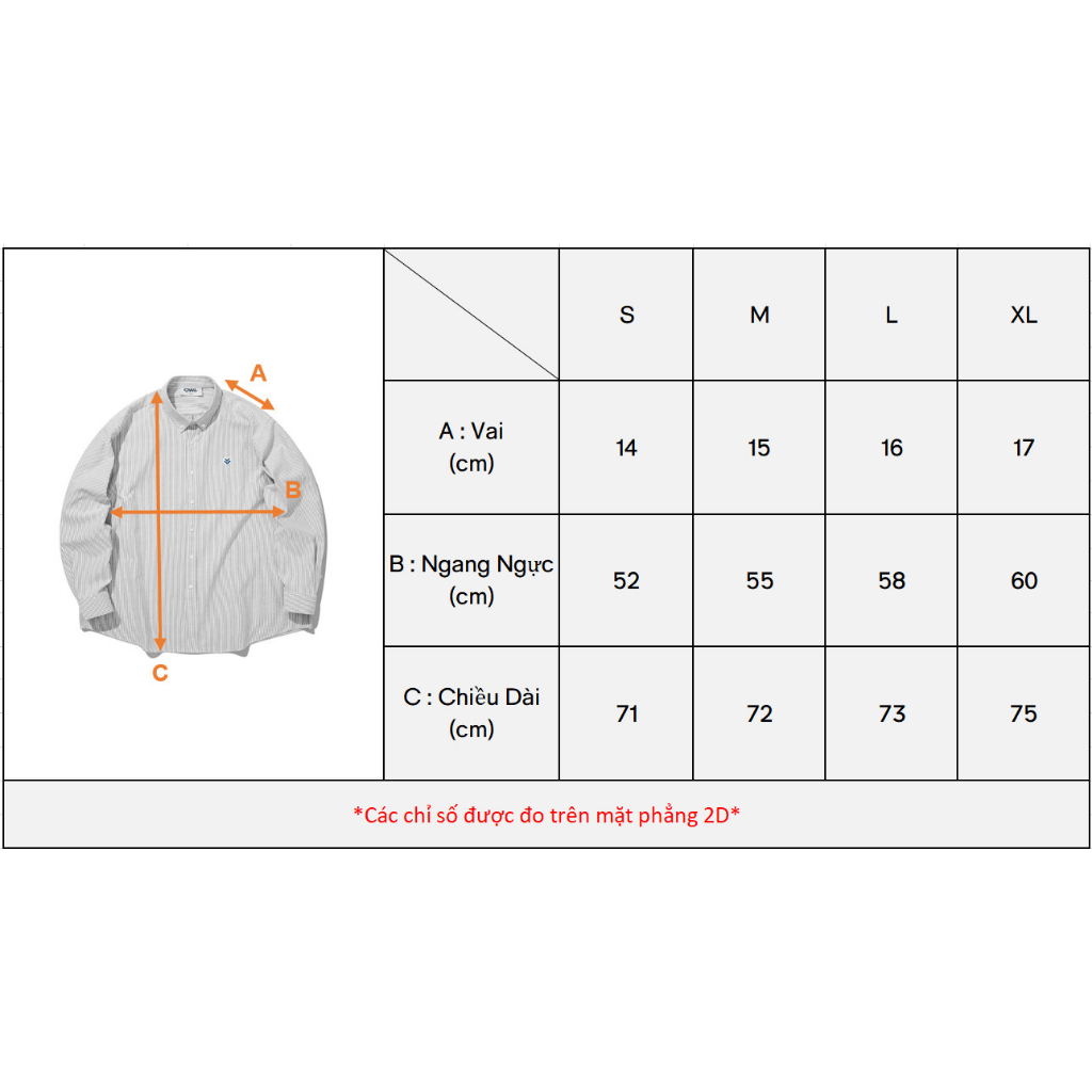 Áo sơ mi Owlbrand Oxford/Sọc đen