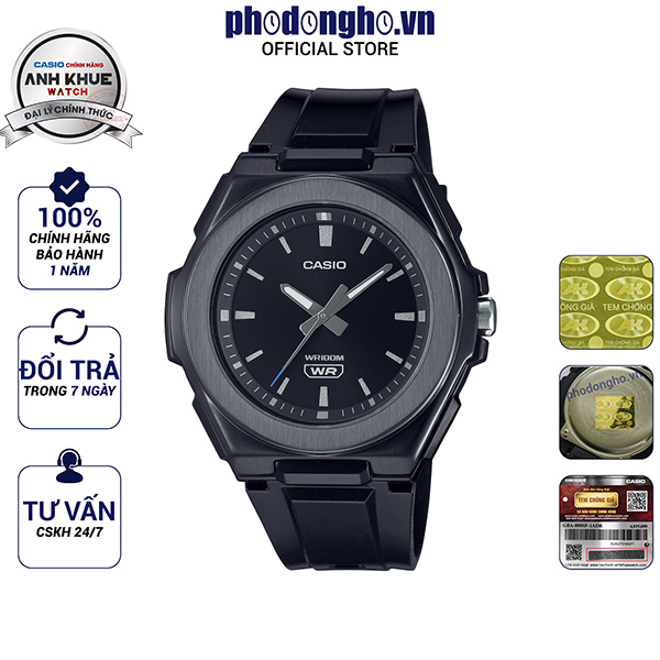 Đồng hồ unisex dây nhựa Casio Anh Khuê LWA-300HB-1EVDF