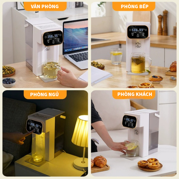 Máy Đun Nước Nóng Để Bàn Siêu Tốc WIFER - Bảo Hành 12 Tháng, Nước Nóng Ngay Trong 2-3 Giây