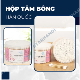 Hộp Tăm bông ngoáy tai kitchensense Hàn Quốc cao cấp (500 chiếc/ hộp)