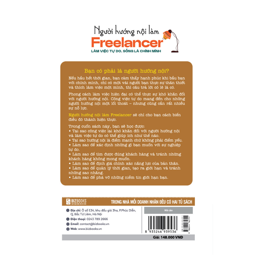 Sách Người Hướng Nội Làm Freelancer: Làm Việc Tự Do, Sống Là Chính Mình - Phát Triển Bản Thân - PABooks